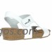Sandalias Blancas Cuña Velcro InterBios 5316