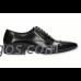 Zapatos Blucher Negros Dos Costuras Angel Infantes 21039
