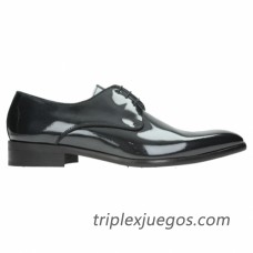 Zapatos Blucher 3737 Etiketa Negros Charol