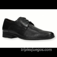 Zapatos Blucher Fluchos Negros Cómodos 8601