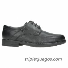 Zapatos Blucher Negros Brillo Fluchos 8794