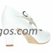 Zapatos Novia Piel Plataforma Dansi 46804